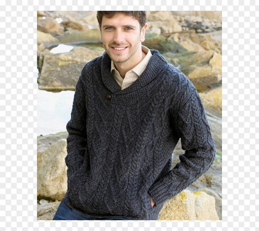 Cardigan Aran Islands Merino Knitting Jumper PNG