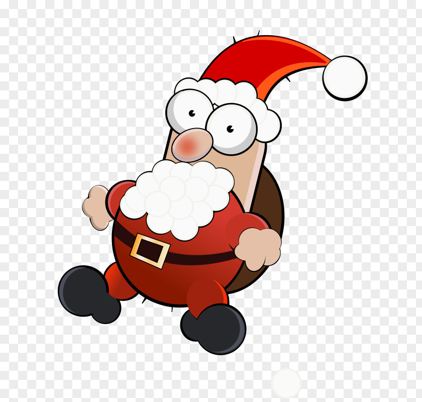 Crazy Man Cartoon Santa Claus A Visit From St. Nicholas Christmas Poetry Clip Art PNG