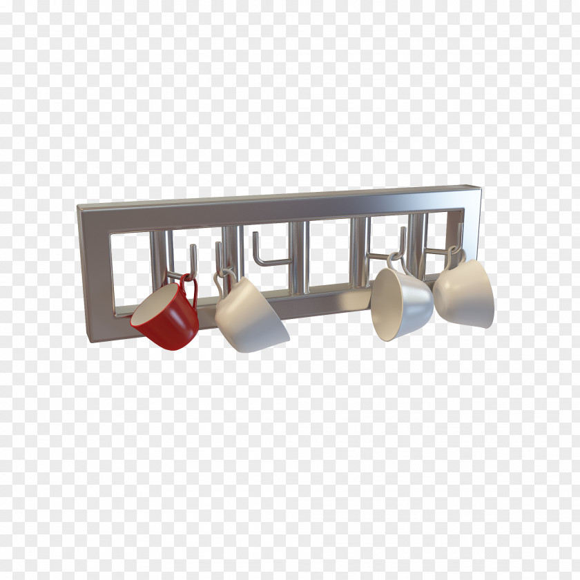 Gray Kitchen Wall Hook Cabinet PNG