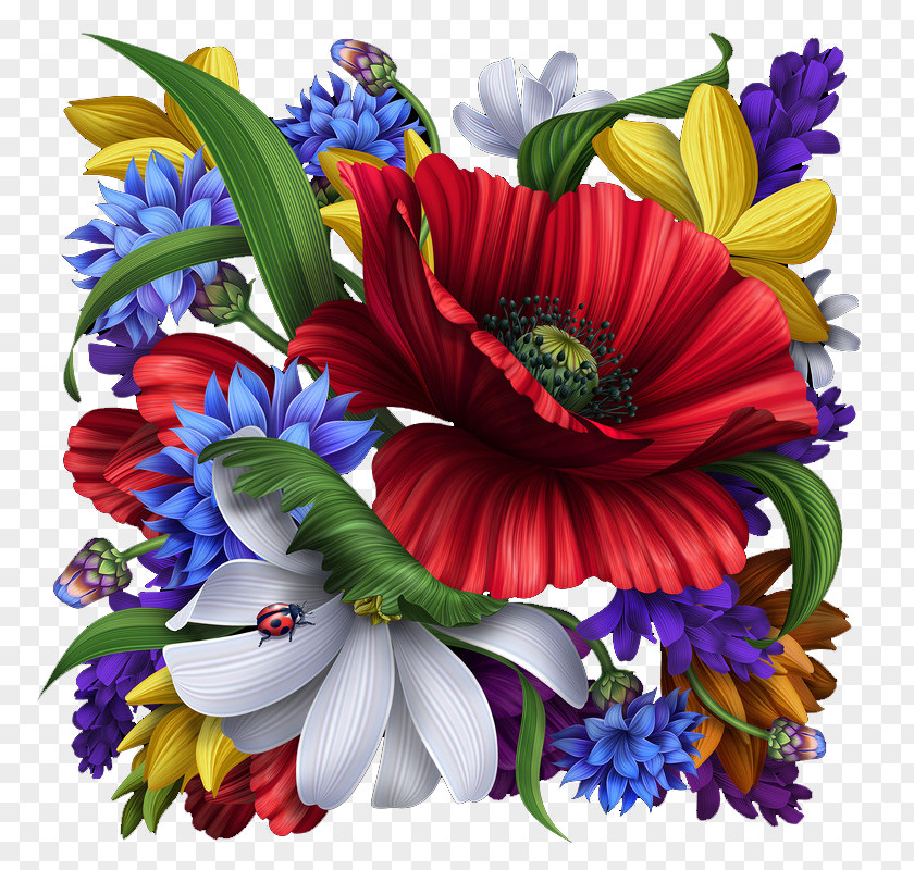 Painting Flower Art Canvas PNG