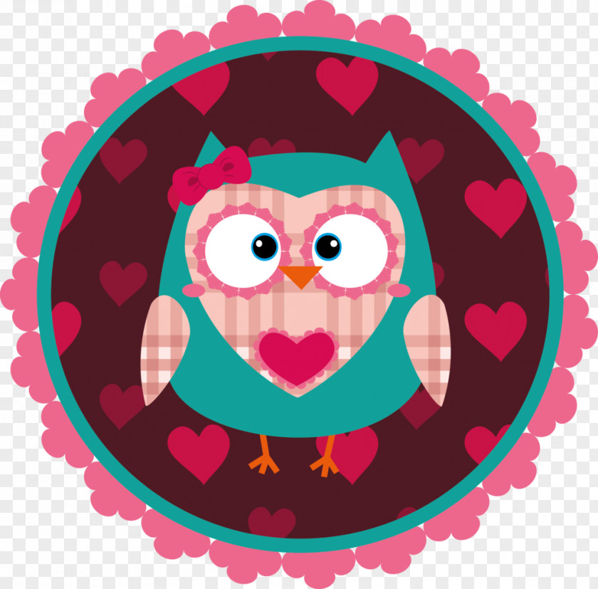 Pink Cartoon Owl Clip Art PNG