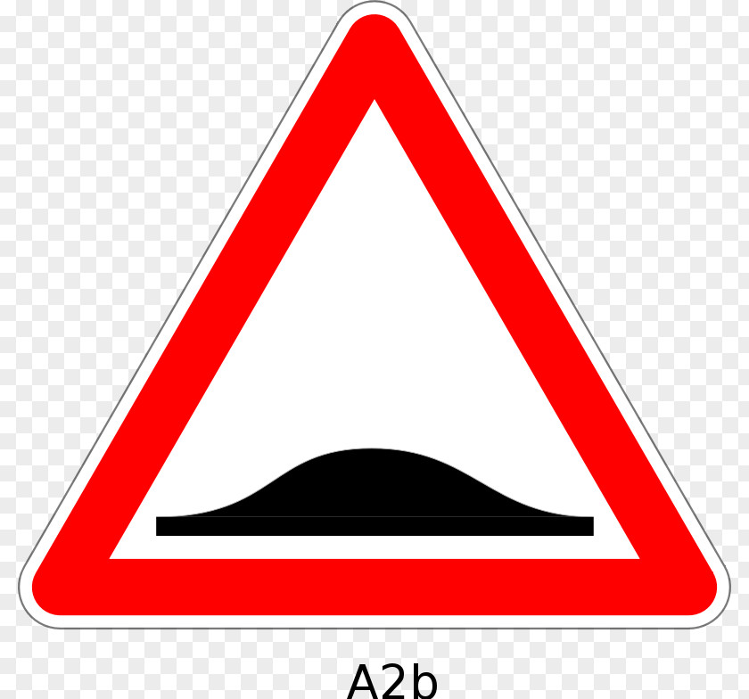 Road Traffic Sign Speed Bump Warning PNG
