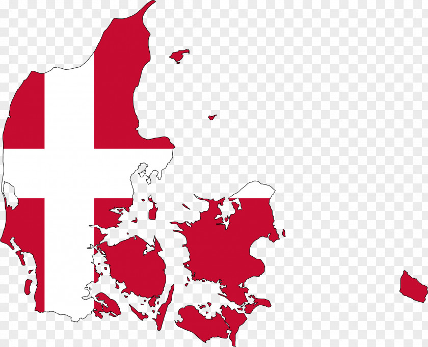 Country Flag Of Denmark Danish Vector Map PNG