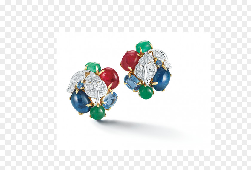 Emerald Gem Earring Body Jewellery Bead PNG