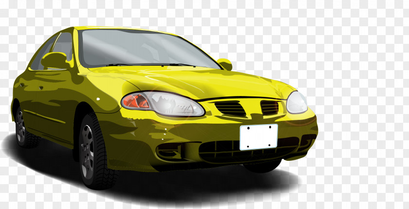 Green Yellow Mercedes Sports Car Classic PNG