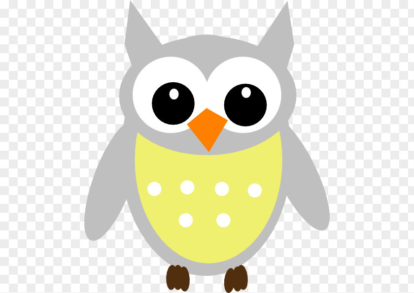 Grey Owl Night Cookie Co. Great Baby Owls Clip Art PNG