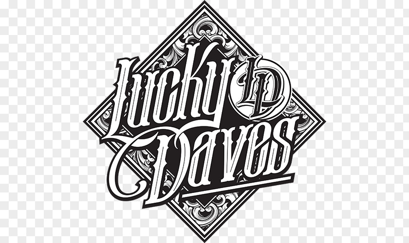 Logo Lucky Daves Font Lettering Drawing PNG