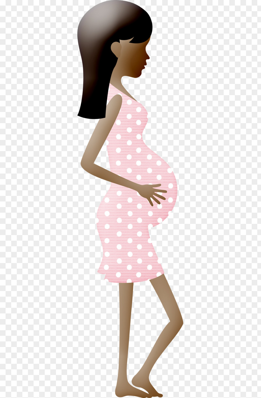 Pregnant Women With Long Hair Pregnancy Cartoon PNG