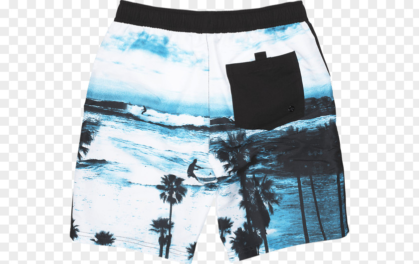 Watercolor Surfboard Trunks PNG