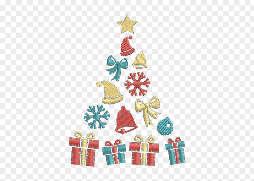 Arvore Natal Christmas Ornament Tree Day Decoration Embroidery PNG
