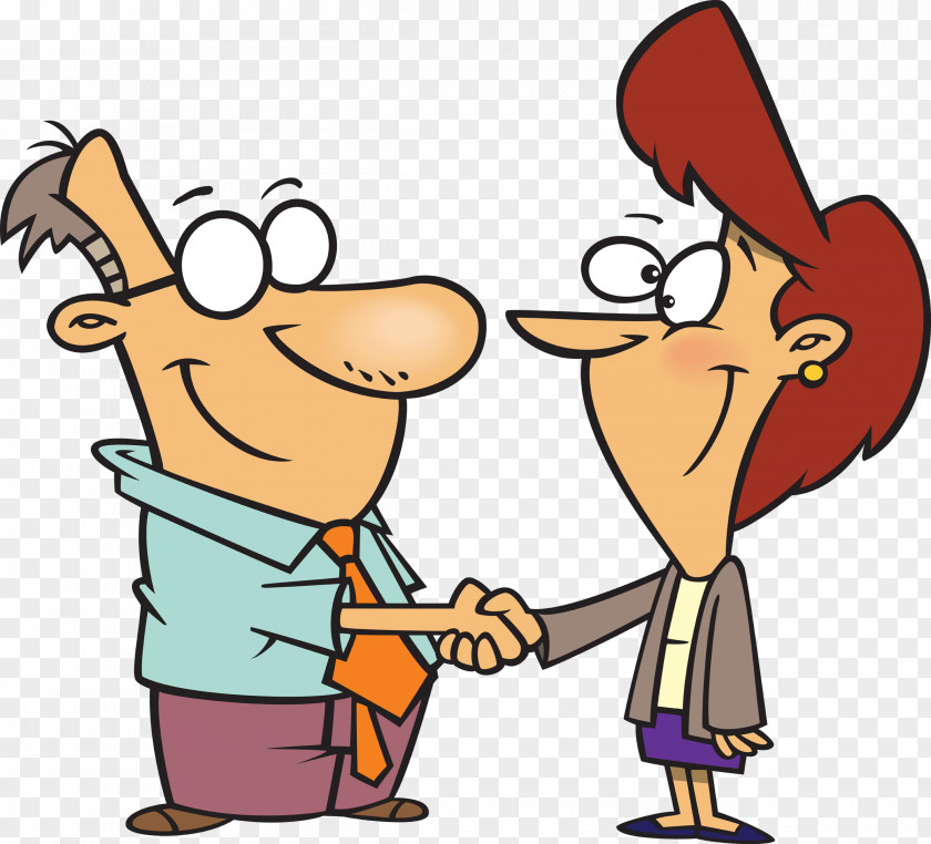 Hand Handshake Cartoon Clip Art PNG
