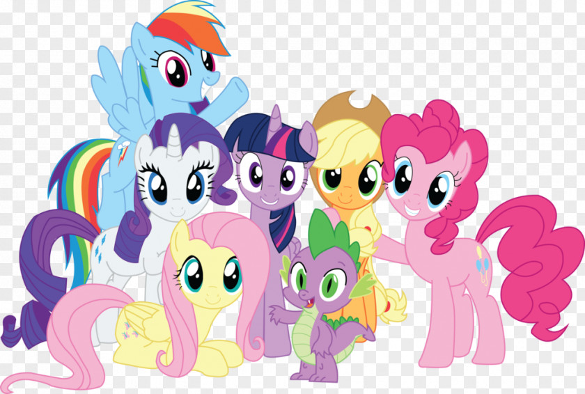Lets Twilight Sparkle Rainbow Dash Pinkie Pie Rarity Spike PNG