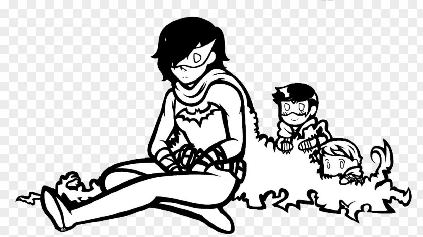 Cassandra Cain Black Bat Drawings Clip Art Human Finger Line PNG