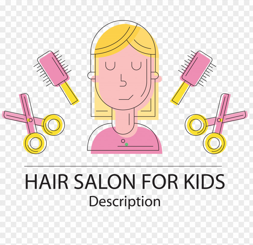 Comb Scissors Hair Care PNG care, Girl haircut clipart PNG