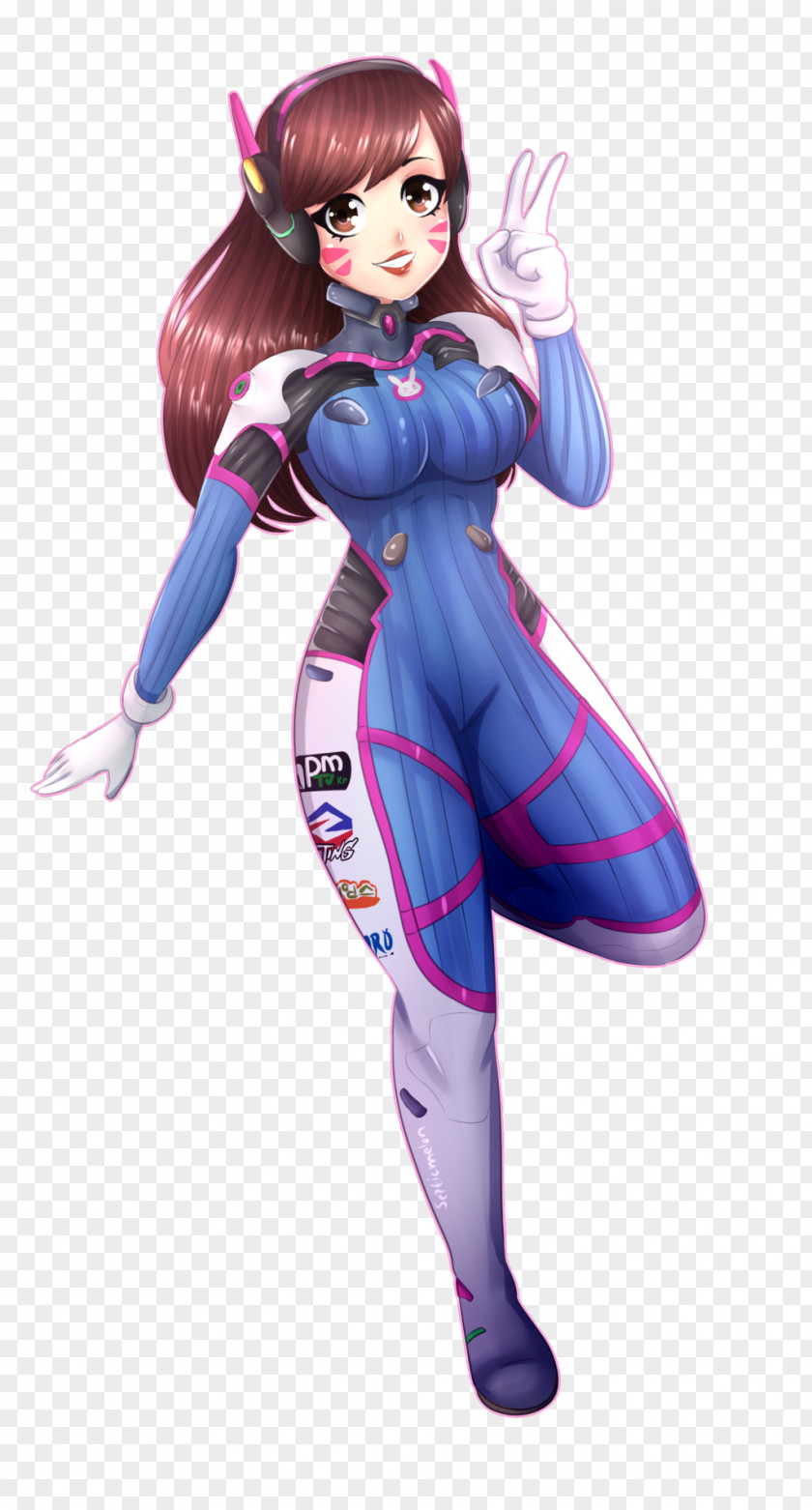 D.va Fanart Supervillain Cartoon Costume Muscle PNG