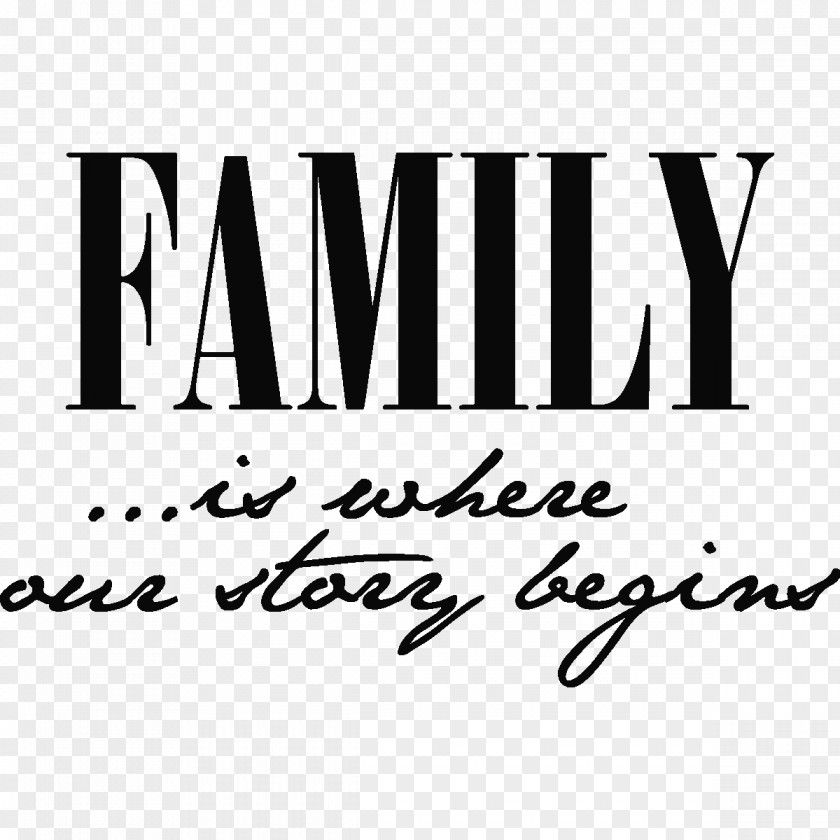 Family Stick White Logo Black Brand Font PNG