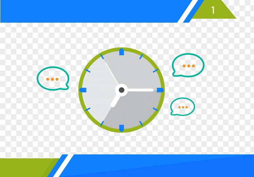 Flattening Clock Time Management Ppt Flat Design PNG