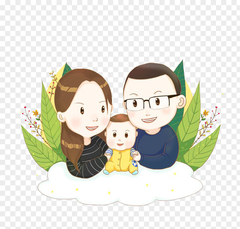 Happy Family Cartoon PNG