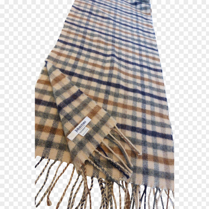 Johnstons Of Elgin Scarf Tartan Camel Hair PNG