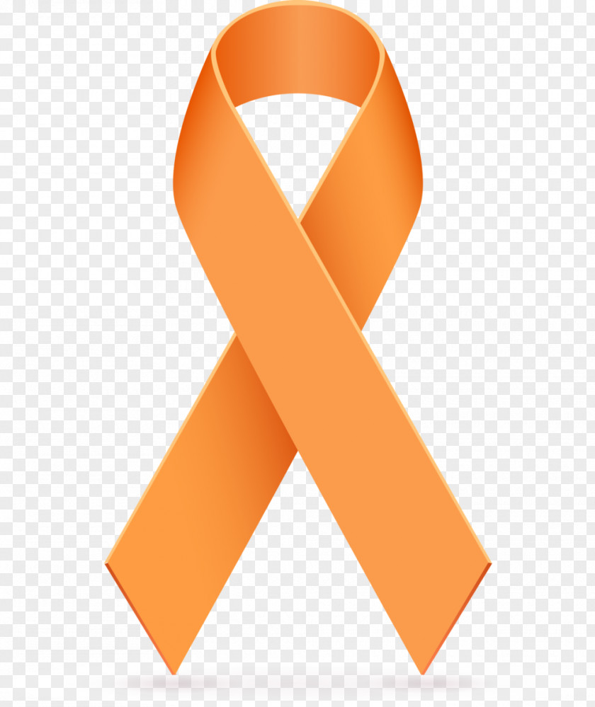 Ribbon Orange Awareness Leukemia Clip Art PNG
