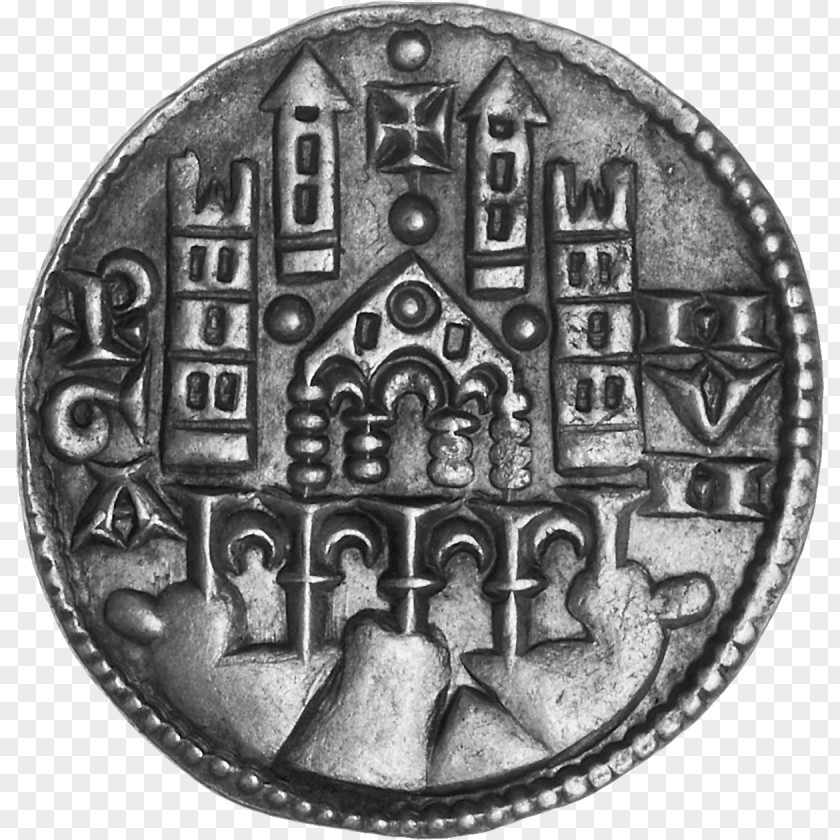Silver Coin Holy Roman Emperor Denarius Groschen PNG
