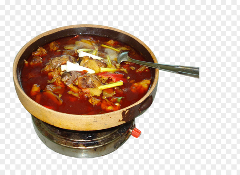 Spicy Chicken Gumbo Hot Pot Meat Eating Pungency PNG