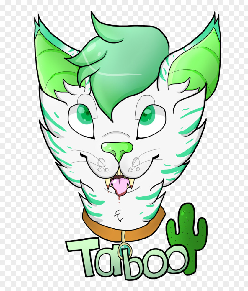 Taboo Cat Whiskers Line Art PNG