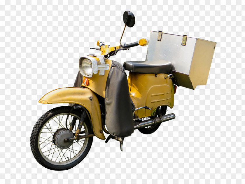 Vintage Motorcycle Scooter Car Moped Vehicle PNG