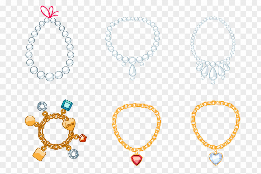Bijouterie Vector Jewellery Necklace Ring Design PNG