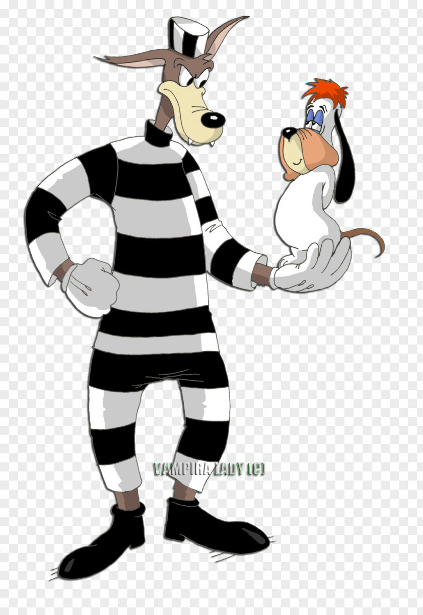 Cartoon Wolf Droopy Character PNG