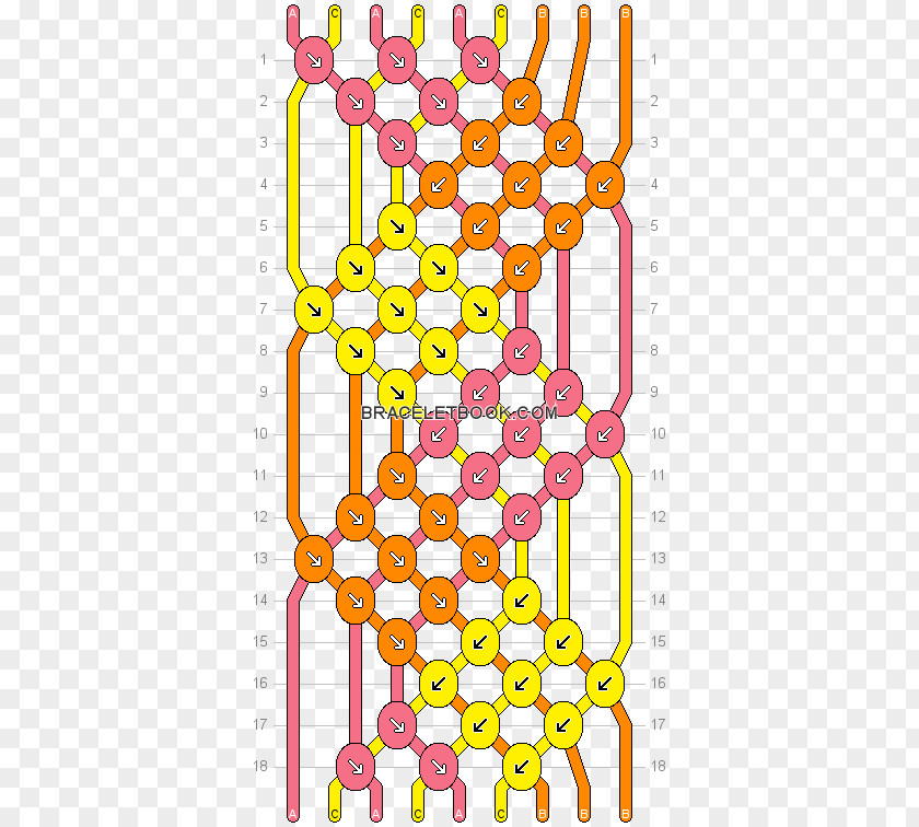 Diamond Friendship Bracelet Pattern Polka Dot Embroidery Thread PNG