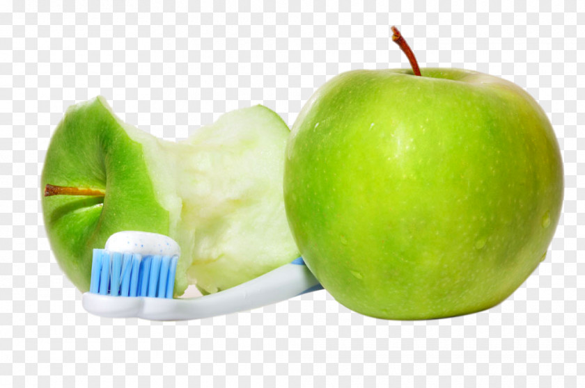 Bitten Green Apple Dentistry Tooth Mouth Disease PNG