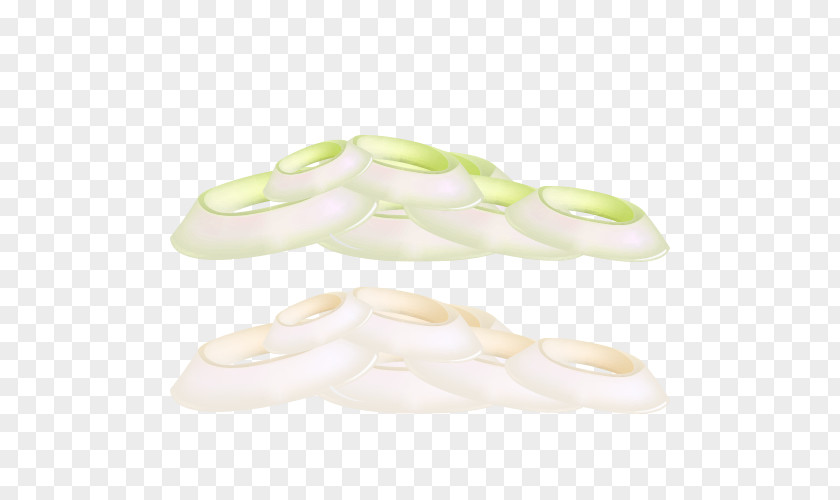 Cartoon Onion Slices Ring White Fried PNG