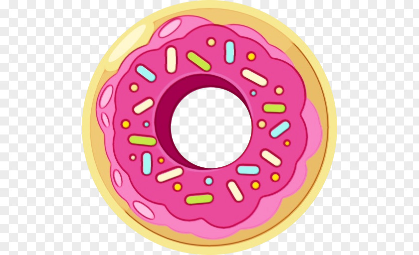 Magenta Baked Goods Pink Circle PNG