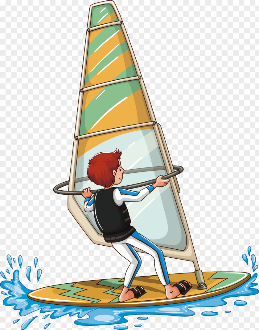 Sea Surfing Sport Drawing Royalty-free Clip Art PNG