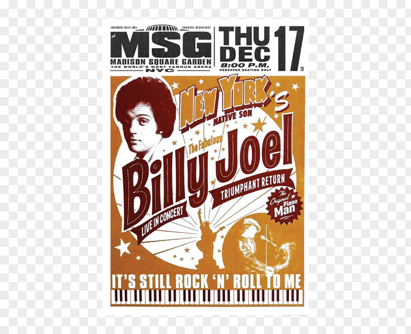 Billy Joel Poster PNG