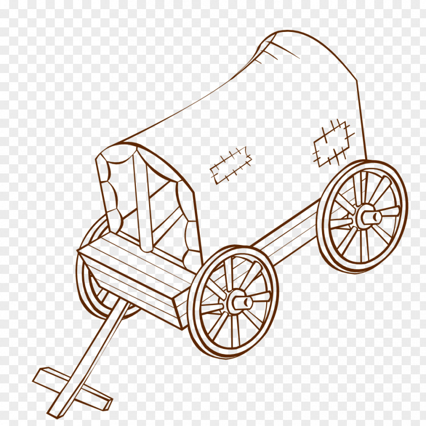 Cart Caravan Drawing Clip Art PNG