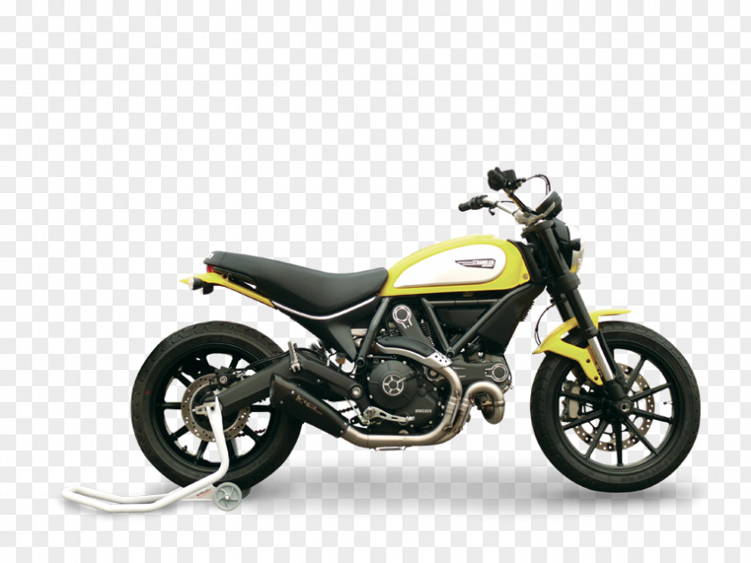 Ducati Scrambler 800 Exhaust System Muffler Motorcycle PNG