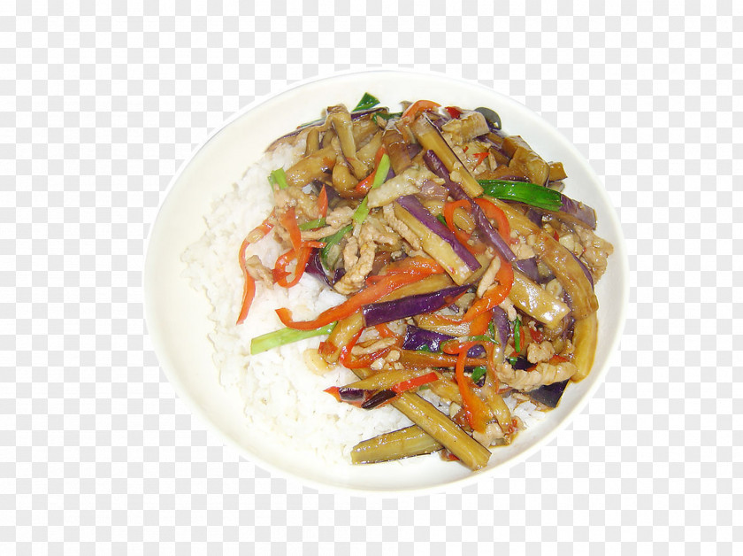 Eggplant Bowl Chinese Cuisine Fast Food Thai Bibimbap Pepper Steak PNG