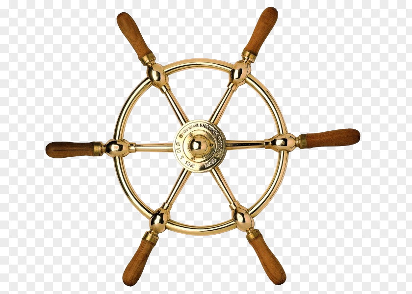 Ship Wheel Ships Brass Rudder PNG