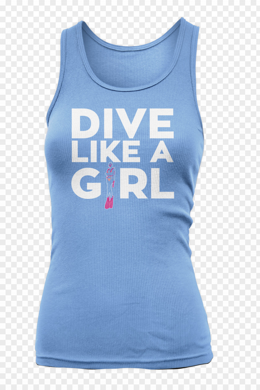 T-shirt Gilets Sleeveless Shirt Top PNG shirt Top, girl Diving clipart PNG