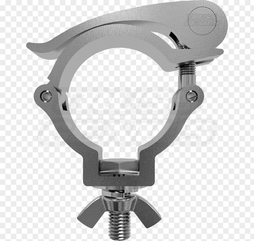 Truss With Light Pipe Clamp Hose Fastener PNG