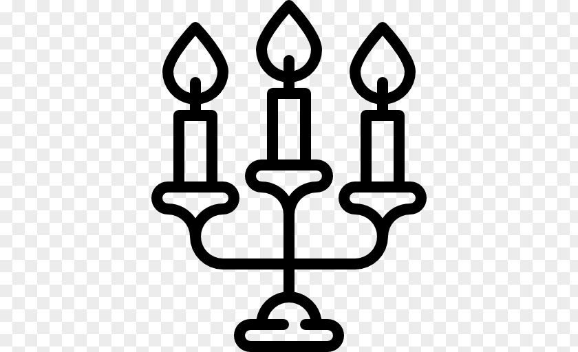 Black And White Candle Holder Symbol PNG