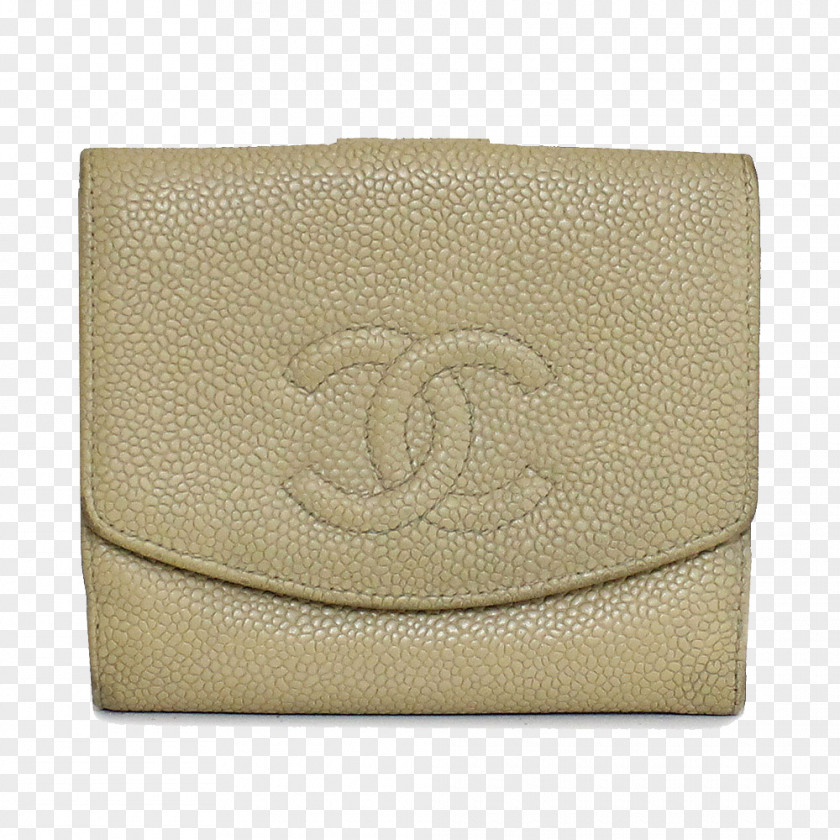 Chanel Purse Beige Wallet Leather Coin Handbag PNG
