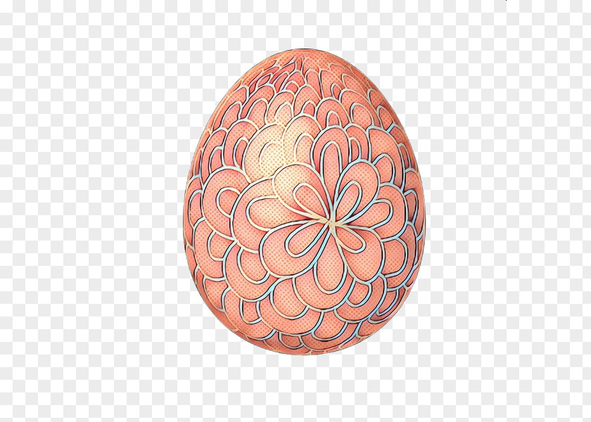 Easter Egg Pattern Orange S.A. PNG