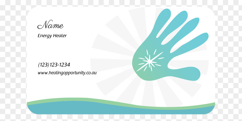 Elegant Business Card Design Thumb Logo Brand Medical Glove PNG