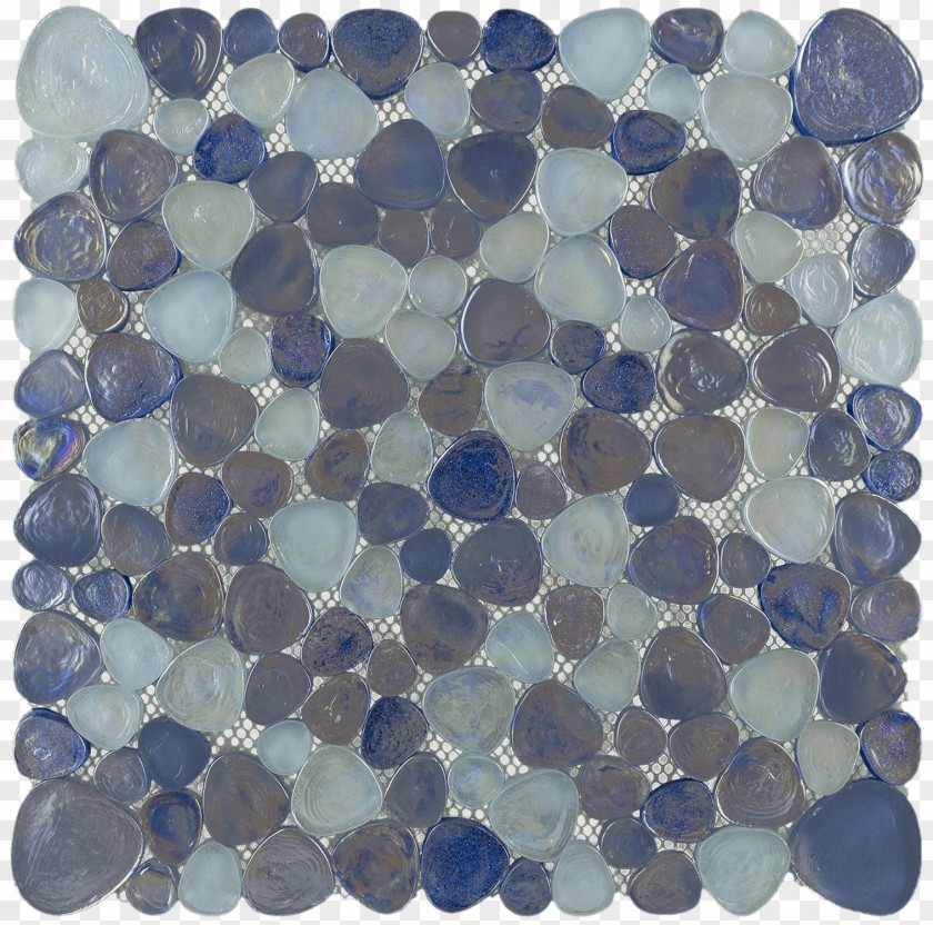 Glass Mosaic Tile Blue PNG