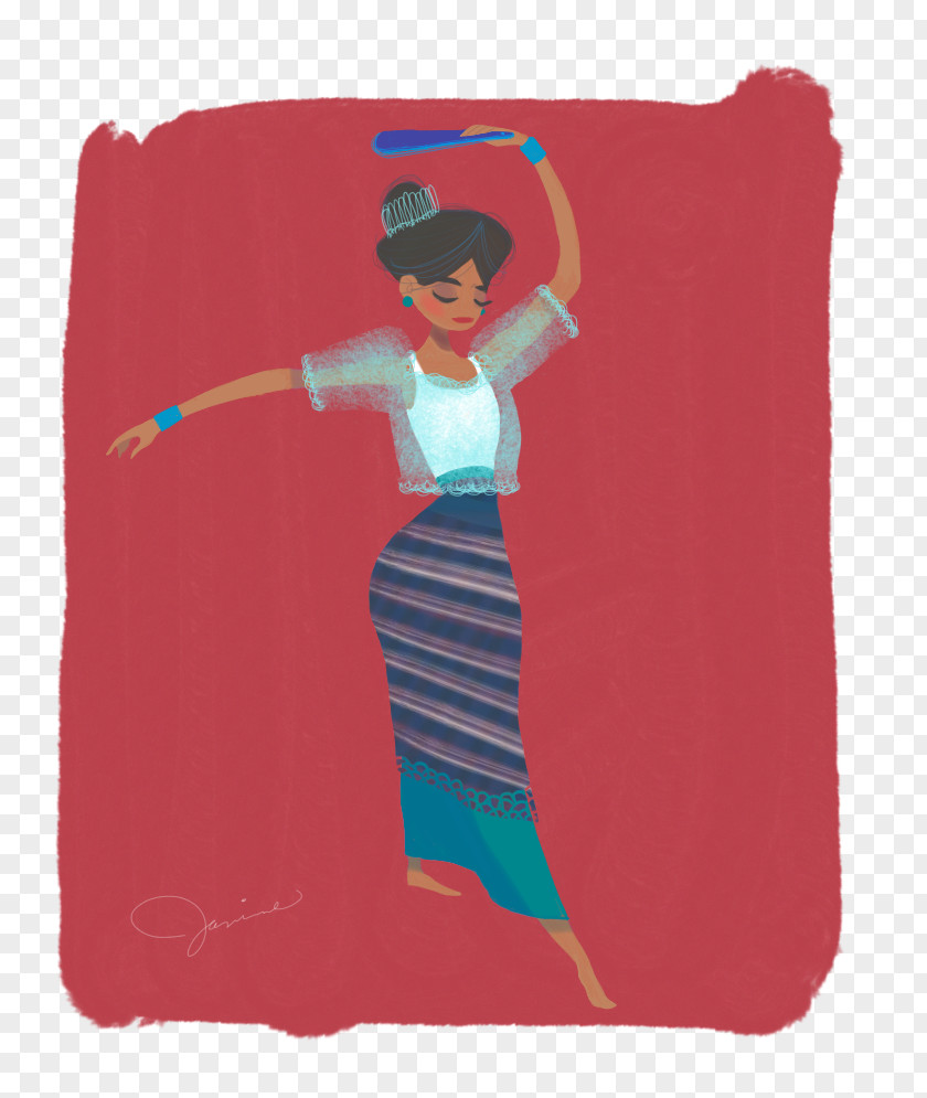Philippine Folk Dance Product Illustration RED.M PNG