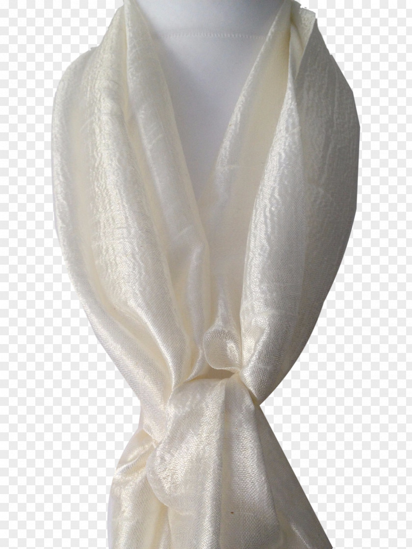 Thai Wedding Scarf Silk White Shawl Blue PNG