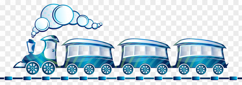 Train Rail Transport Blue Clip Art PNG